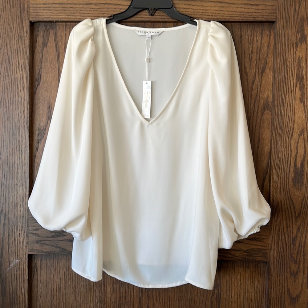 Trina Turk Cream Blouse